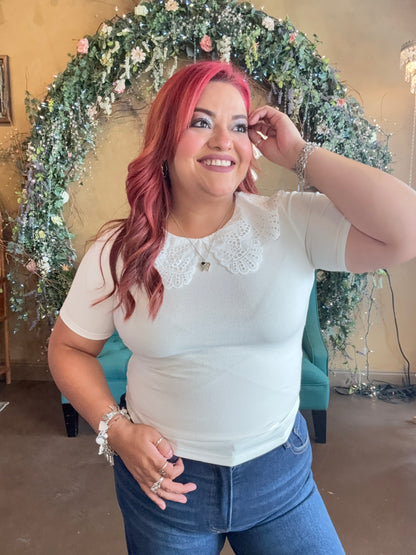 Lovely In Eyelet Top