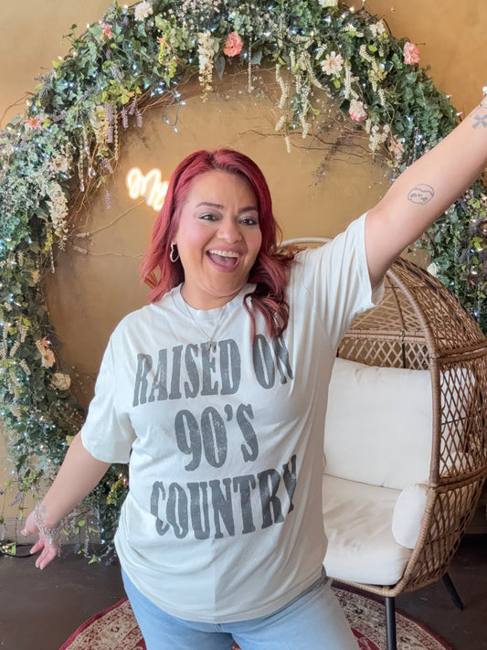 Raised On 90s Country Graphic Top