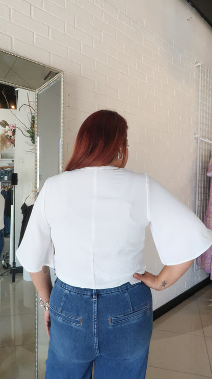 My Going Out Top- Ivory