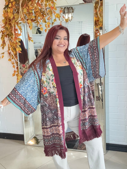Boho Patchwork Kimono