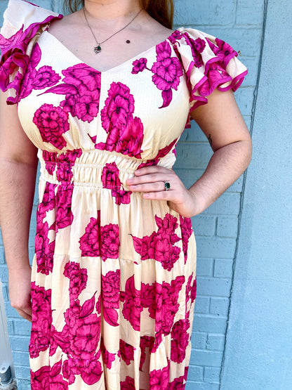 The Olivia Floral Midi Dress