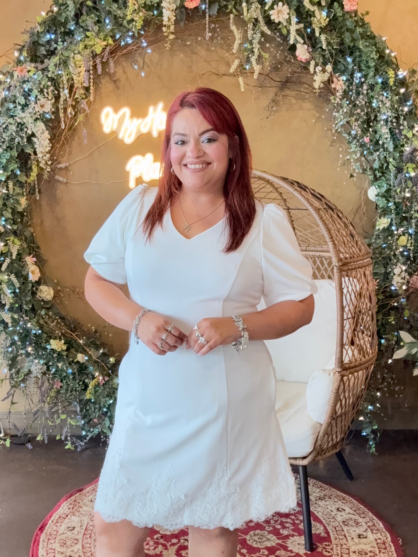 Picture Perfect Lace Mini - White