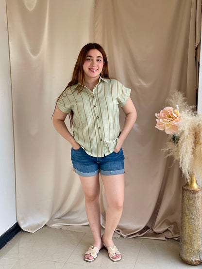 Coastal Gal Button Down Top