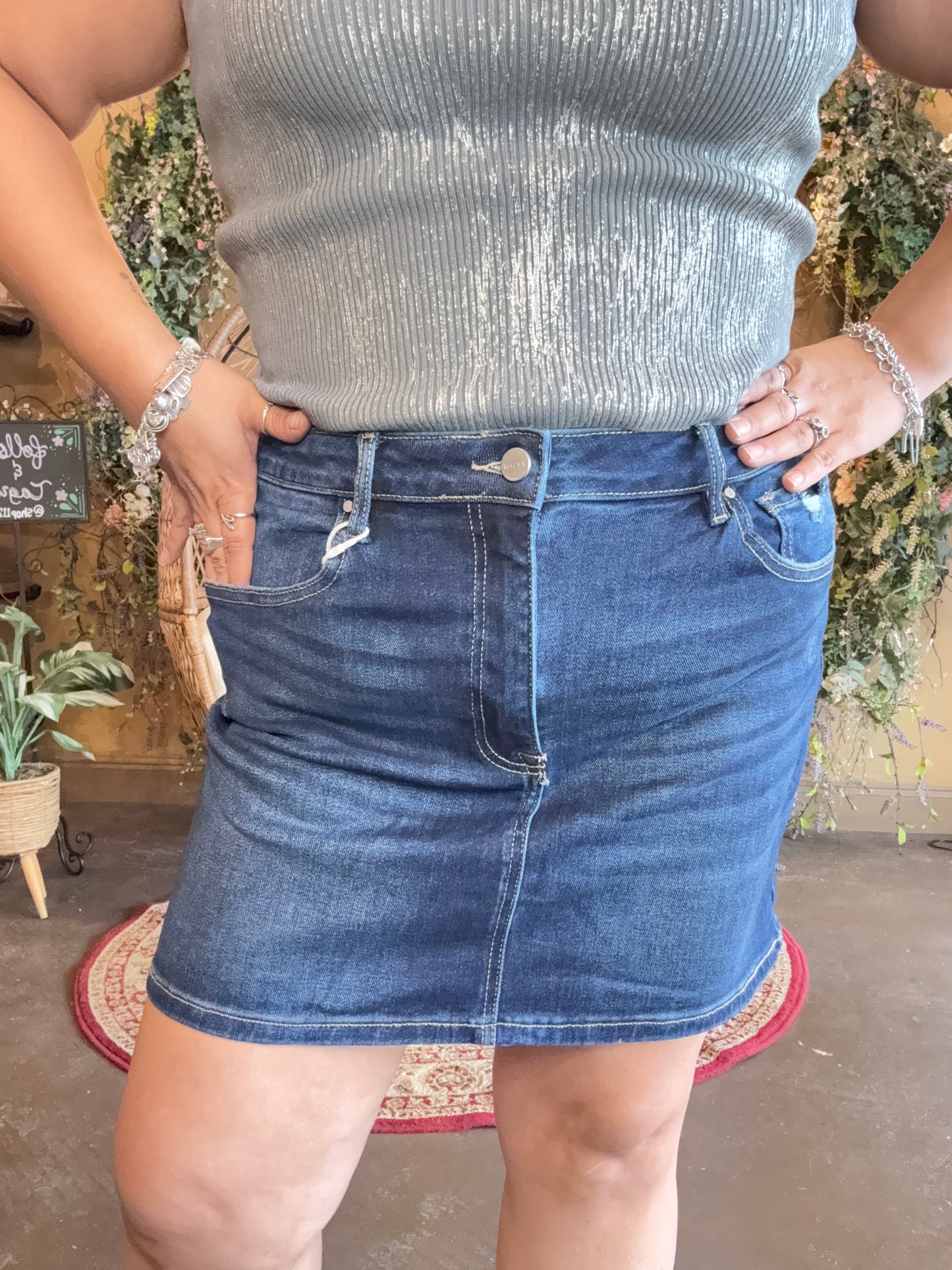 The Ava Mini Denim Skirt