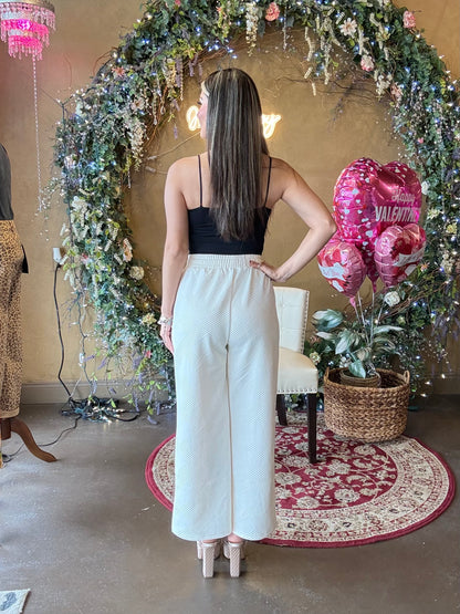 Sunday Stroll Drawstring Pants - Ivory