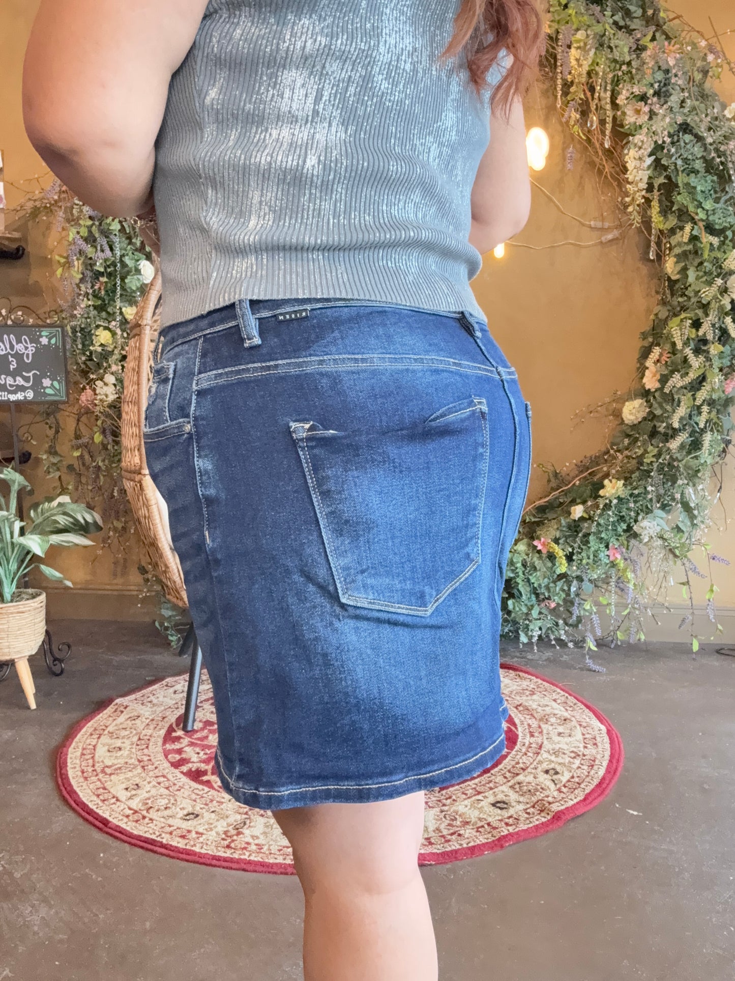 The Ava Mini Denim Skirt