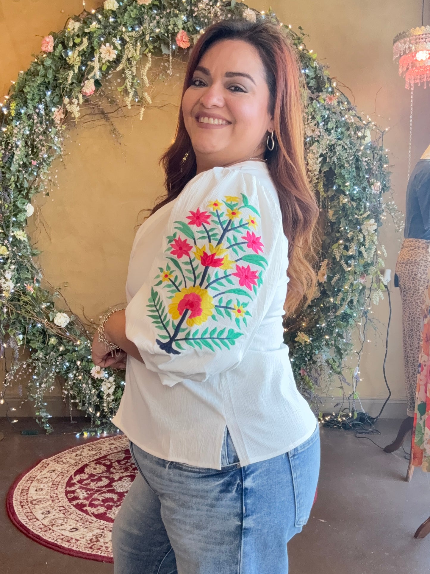 Subtle Embroidered Touch Blouse