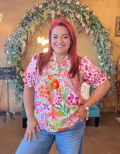 Beautifully Mixed Blouse