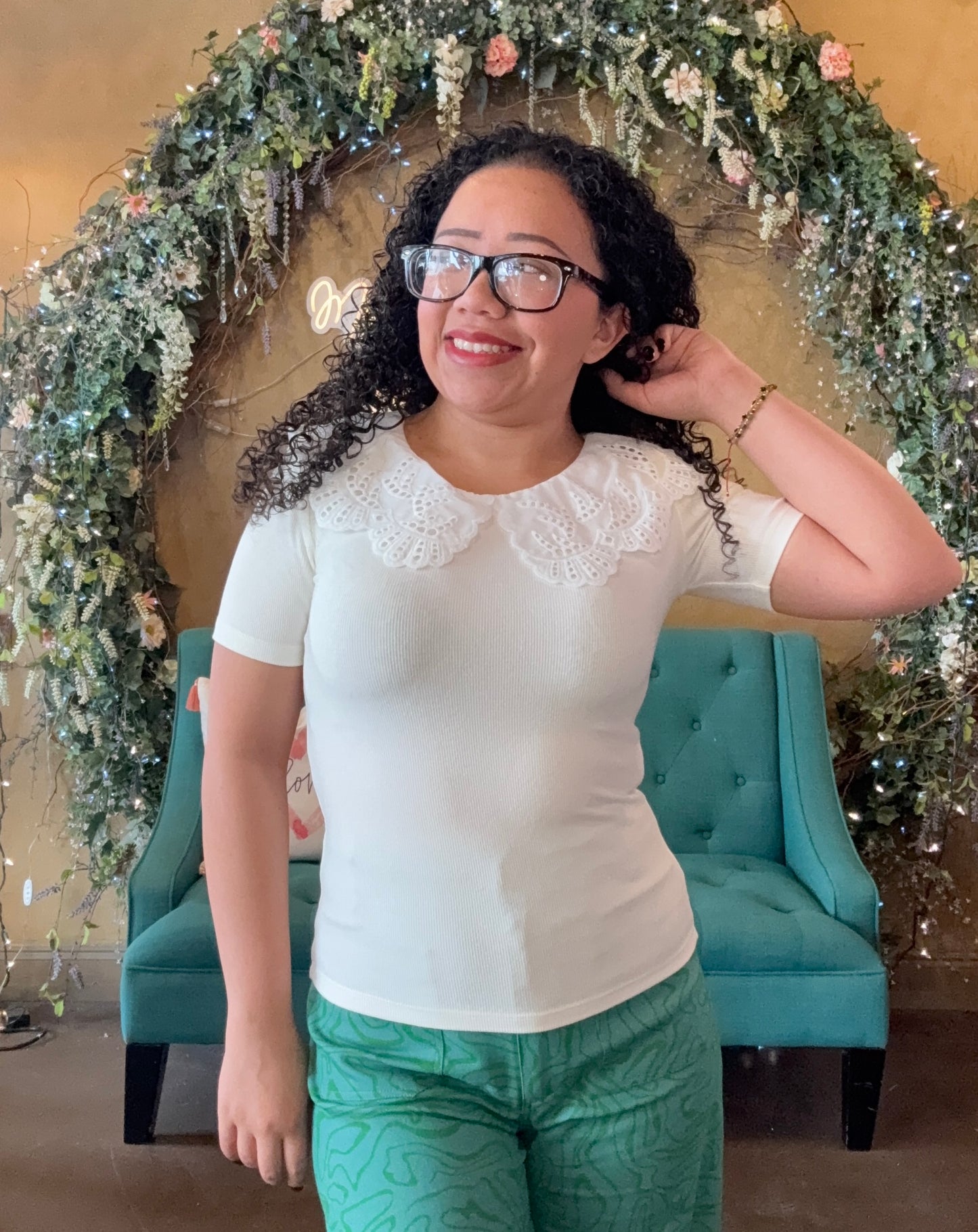 Lovely In Eyelet Top