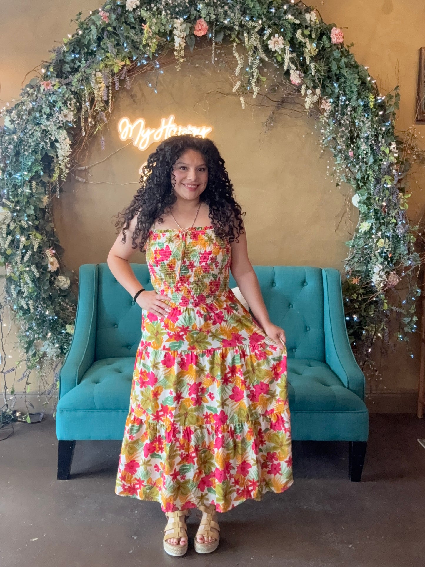 Aloha Babe Hibiscus Midi