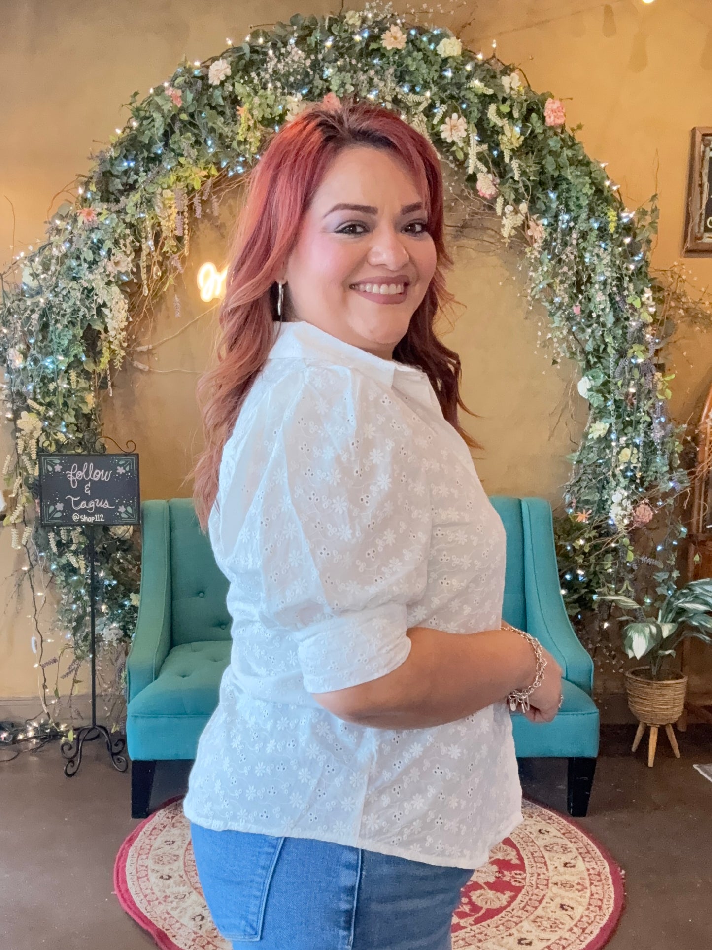 Eyelet Lace Blouse