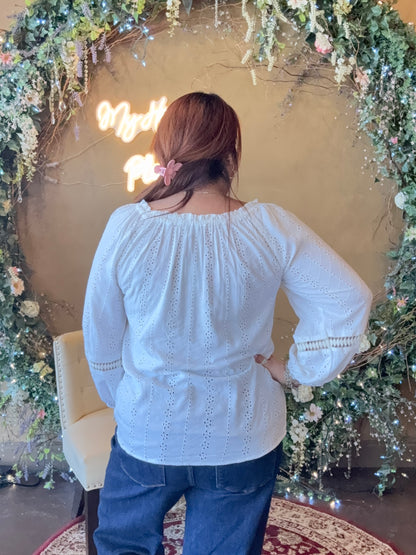Eyelet Myself Bloom Blouse