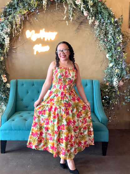 Aloha Babe Hibiscus Midi