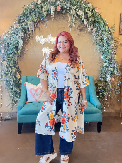 Floral Whimsy Cover Up Cardigan
