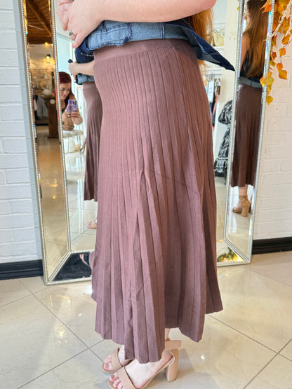 Sweet Chestnut Midi Skirt