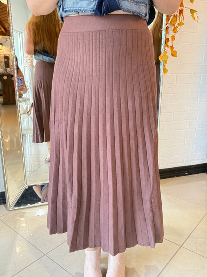 Sweet Chestnut Midi Skirt