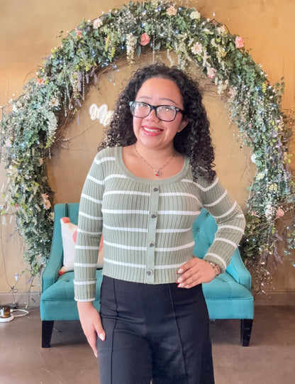 Snuggle Season Cardigan - Sage