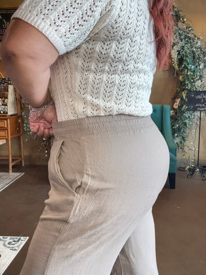 Everyday Linen Pants - Cocoa