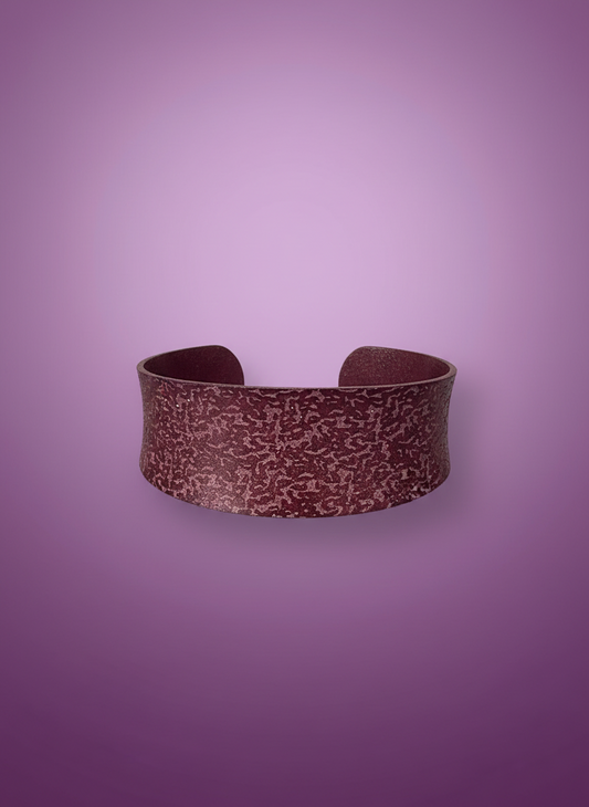 Copper Patina Bracelet - Red Marble