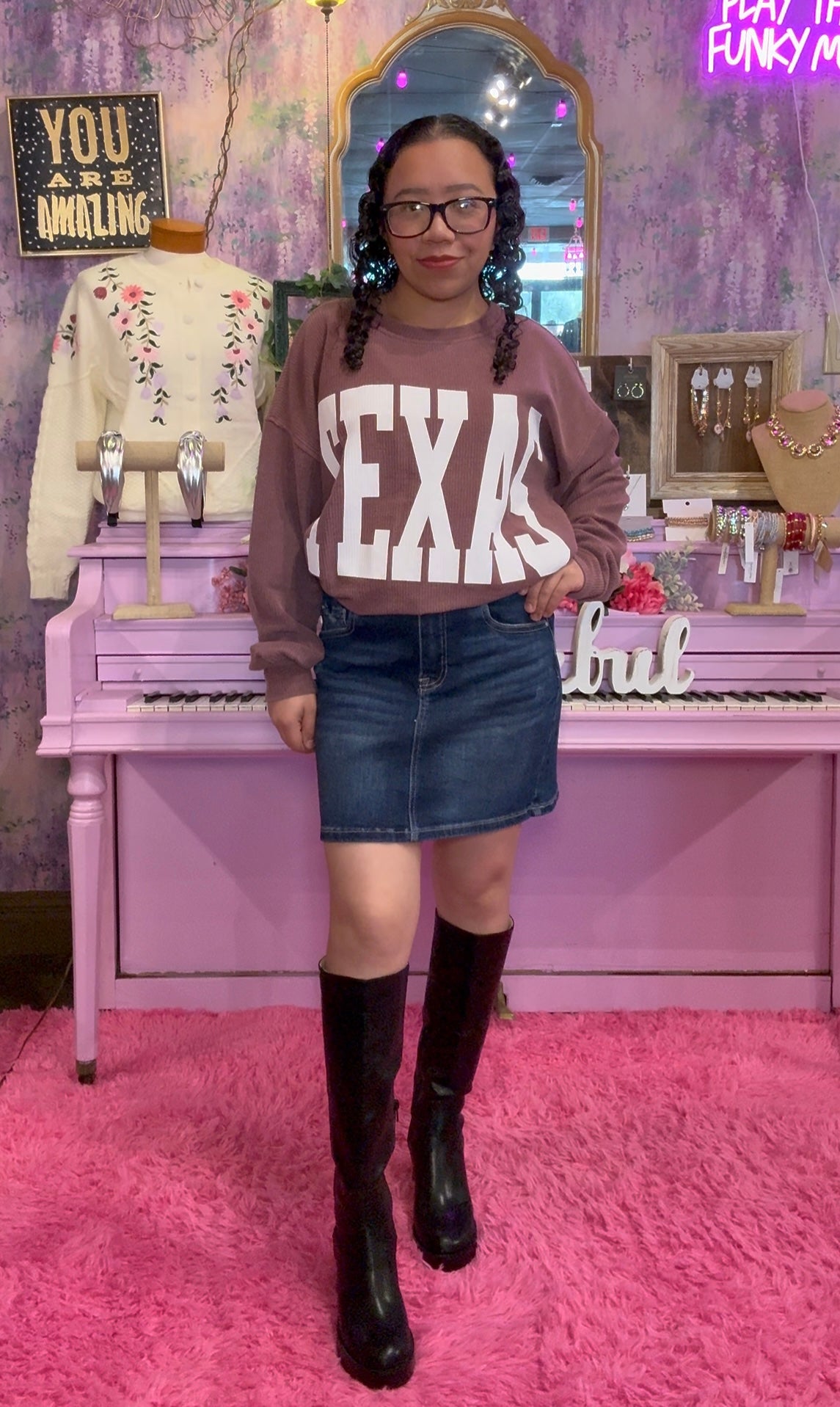The Ava Mini Denim Skirt