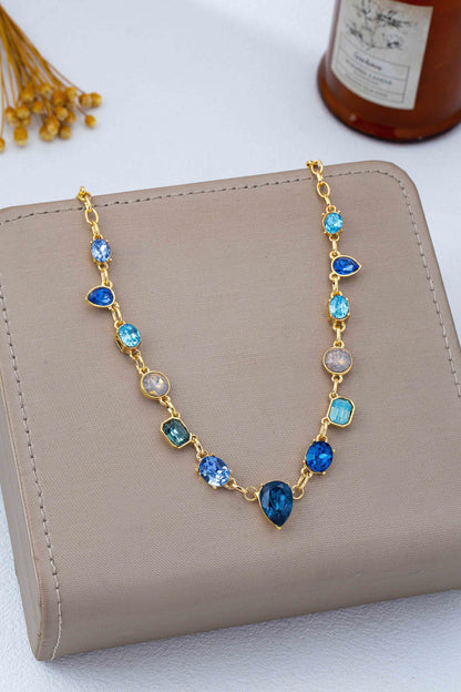 Sapphire Crystal Necklace
