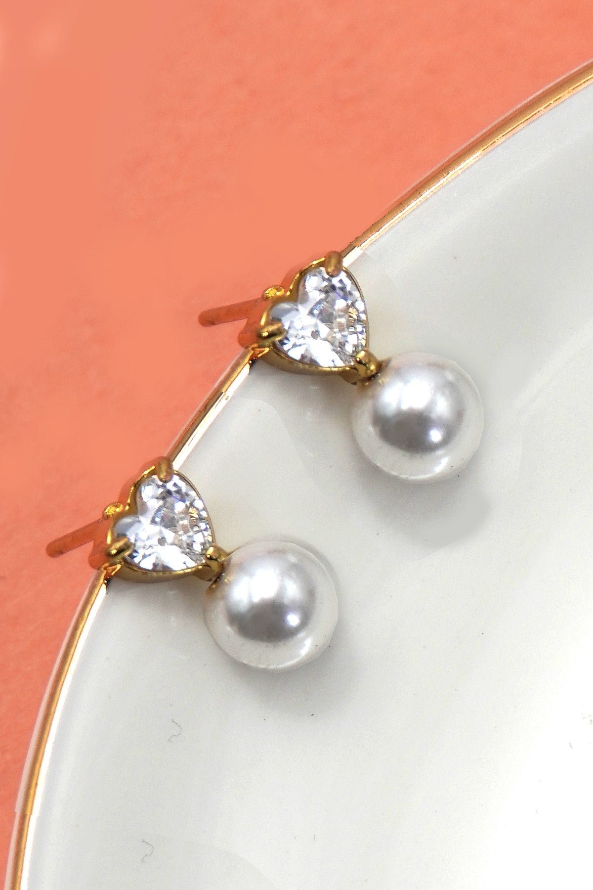 Crystal Heart Earrings