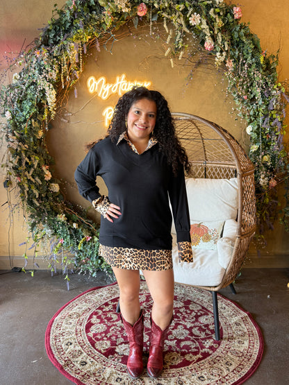 Franny Fine Knit Shirt Dress